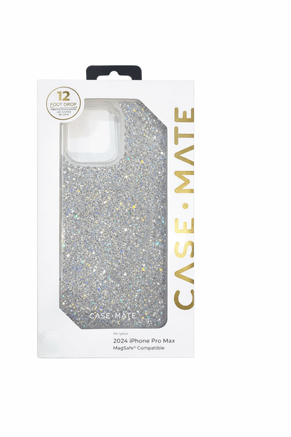 Case-Mate Iphone 16 Pro Max Case [Compatible with Magsafe] - Stylish Sparkly Phone Case with 12ft Drop Protection - Premium Magnetic Cover for Iphone 16 Pro Max - Twinkle Disco