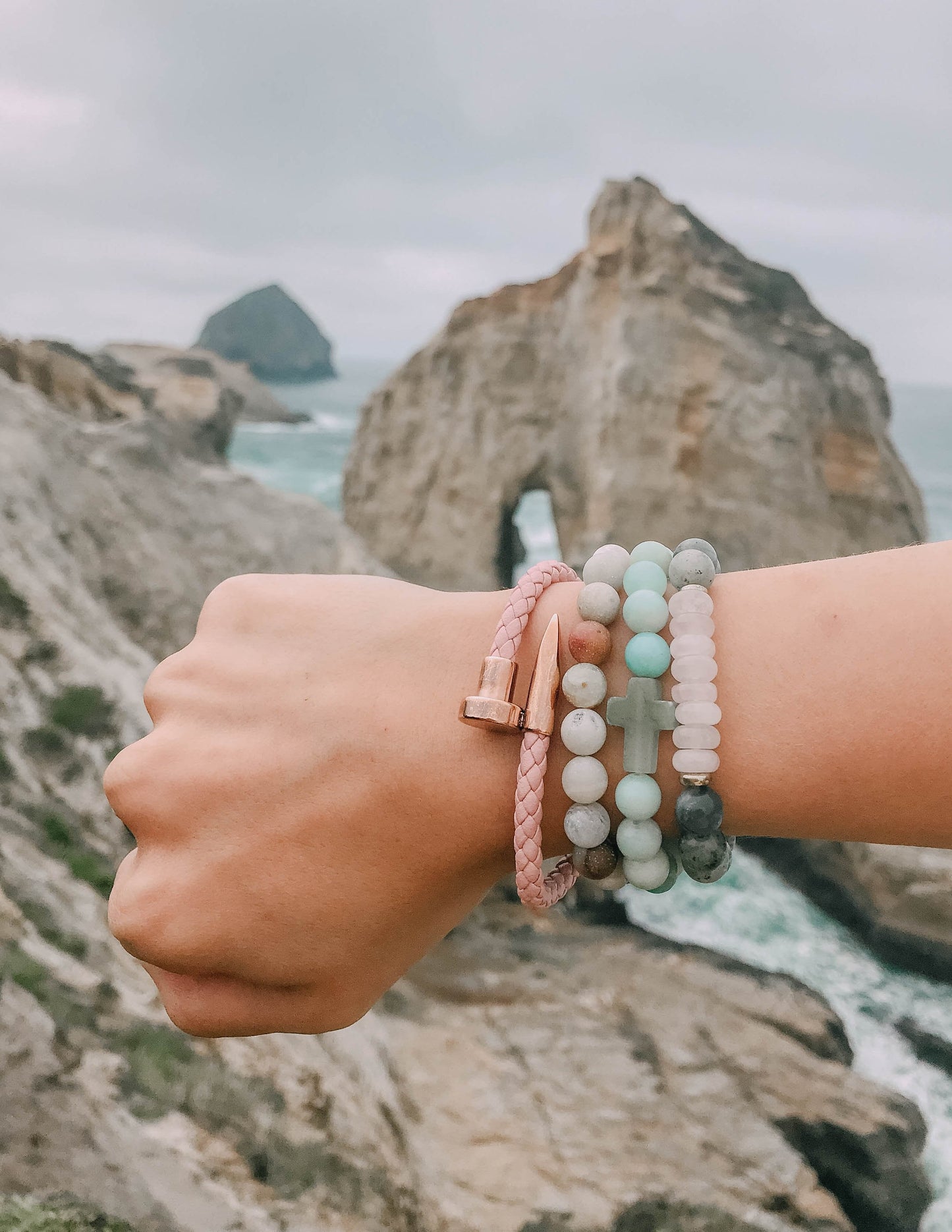 Elevated Faith Amazonite Cross