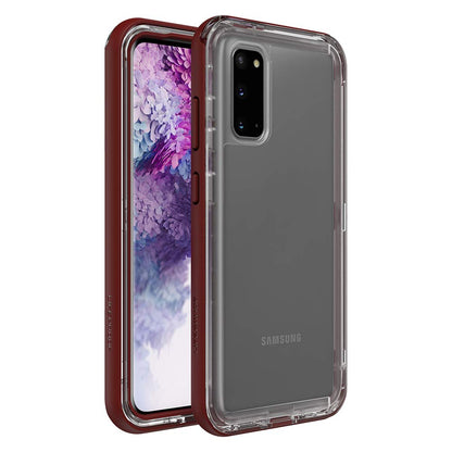 Lifeproof Next Series Case for Galaxy S20/Galaxy S20 5g (Only - Not Compatible with Any Other Galaxy S20 Models) - Raspberry Ice (Clear/Red Dahlia)