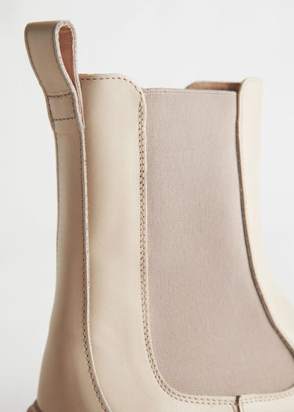 Womens & Other Stories Chunky Leather Chelsea Boots
