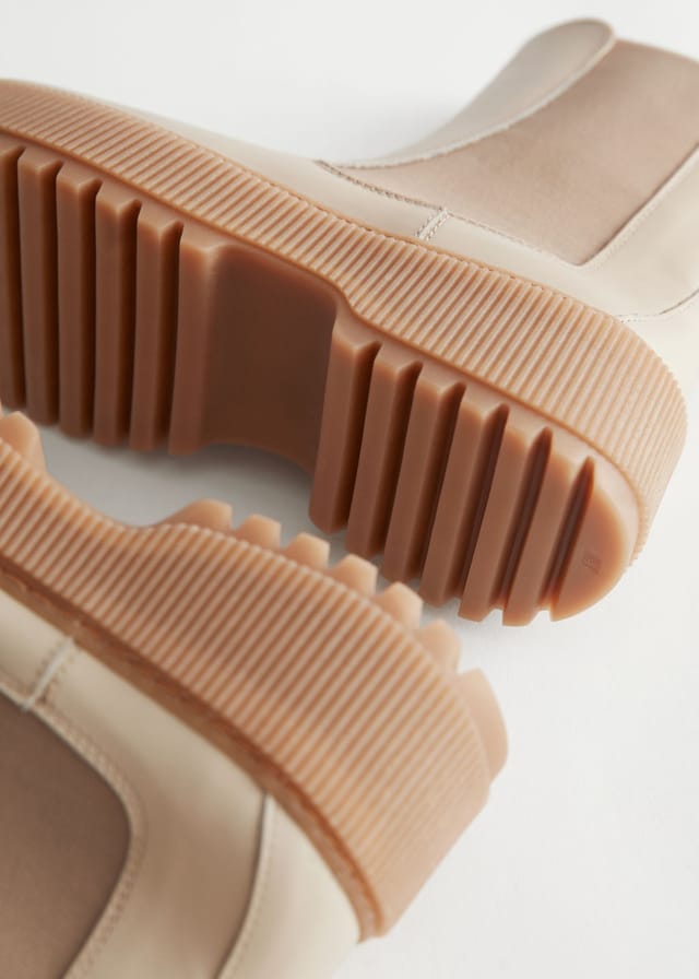 Women's & Other Stories Chunky Leather Chelsea Boots