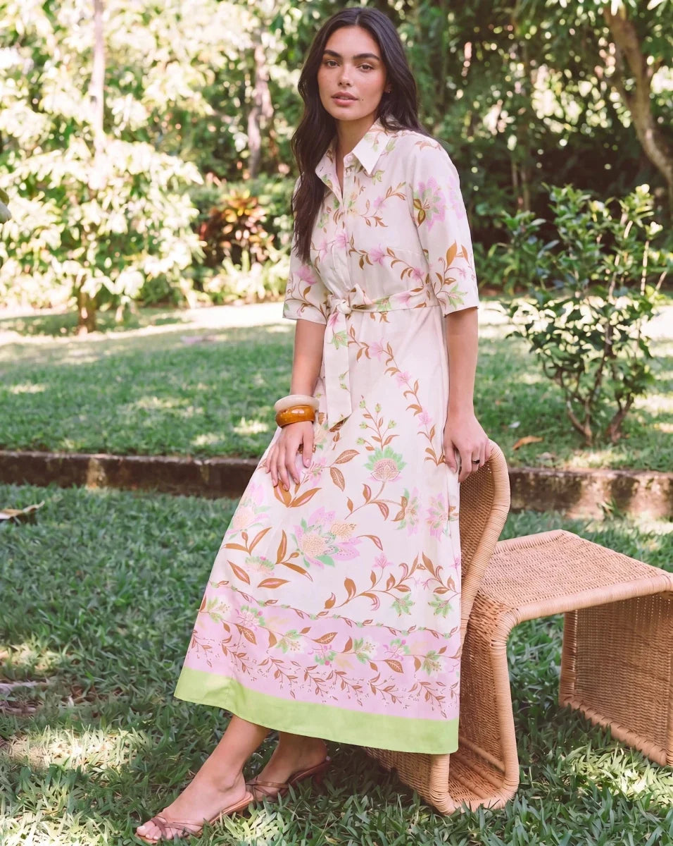 Anika Dress (Ivory Flower)