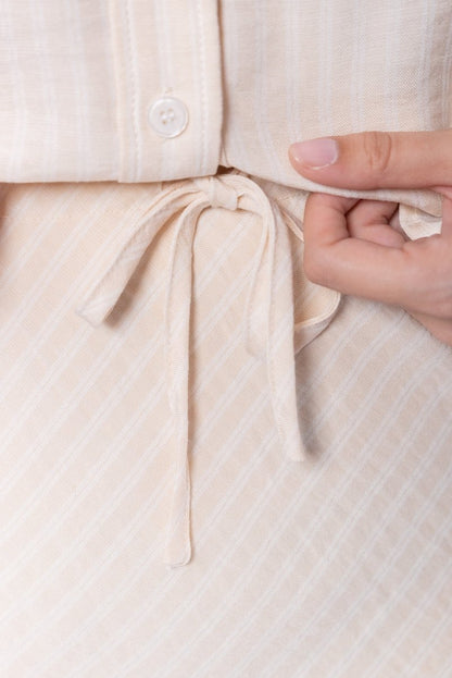 Anita Skirt (Khaki Stripe)