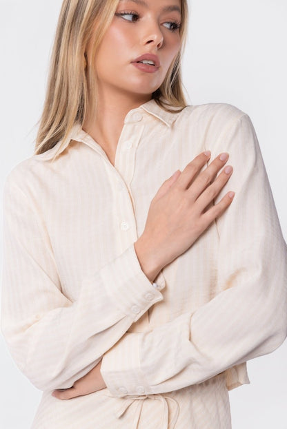 Anita Top (Khaki Stripe)