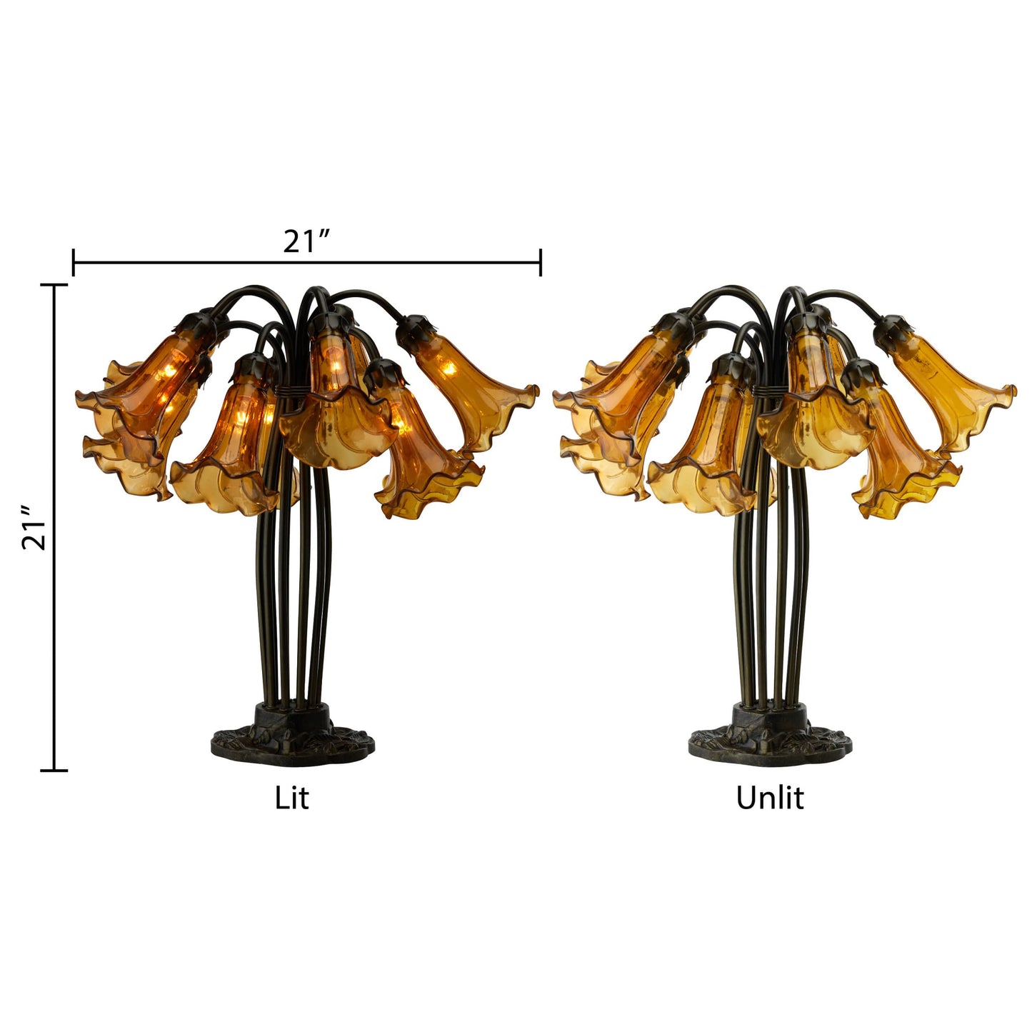Amber/ Brushed Bronze-
