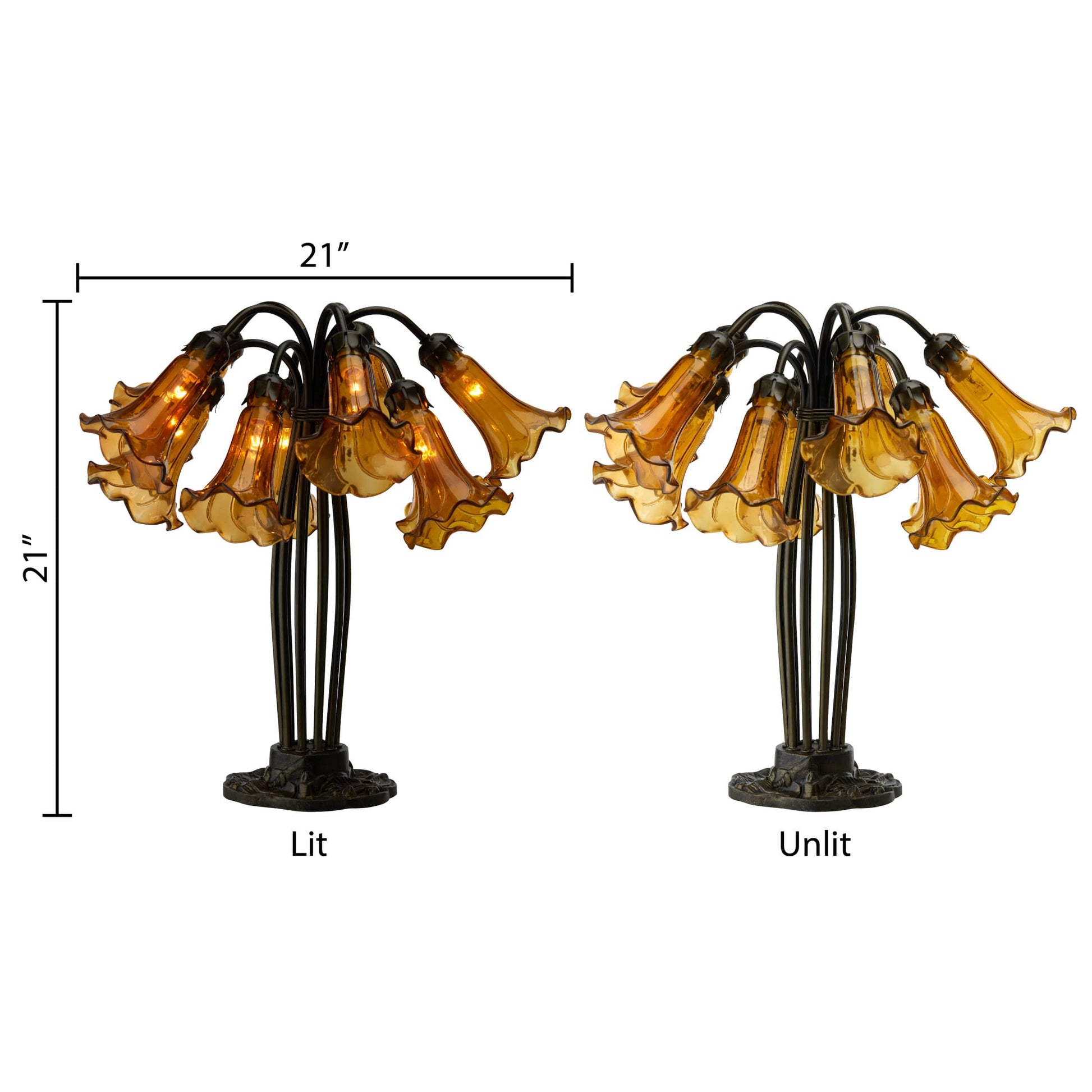 Amber/ Brushed Bronze-
