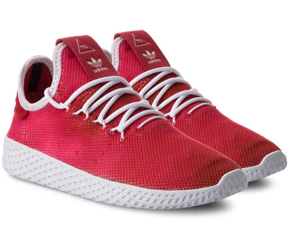 adidas Grade School Pharrell X Tennis Hu J 'Scarlet' Sneakers