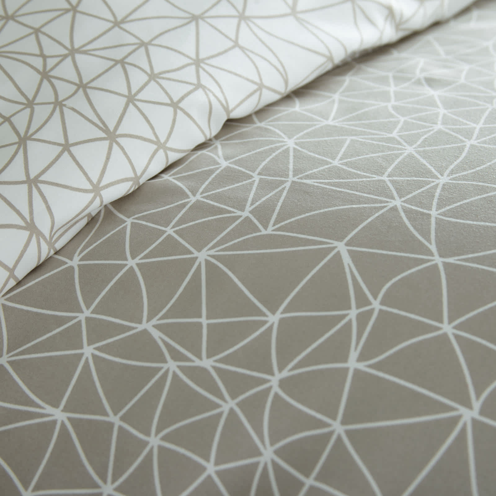 Geometric Maze Taupe-