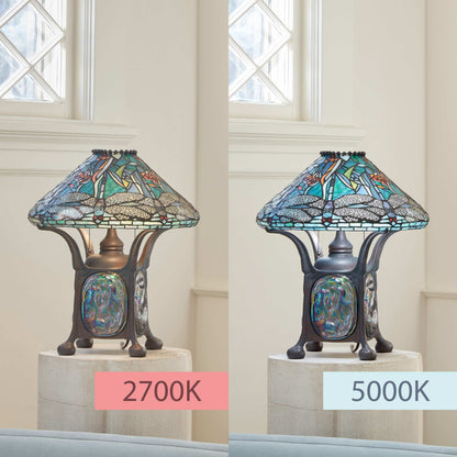 Aqua/ Green/ Amber/ Antique Bronze-