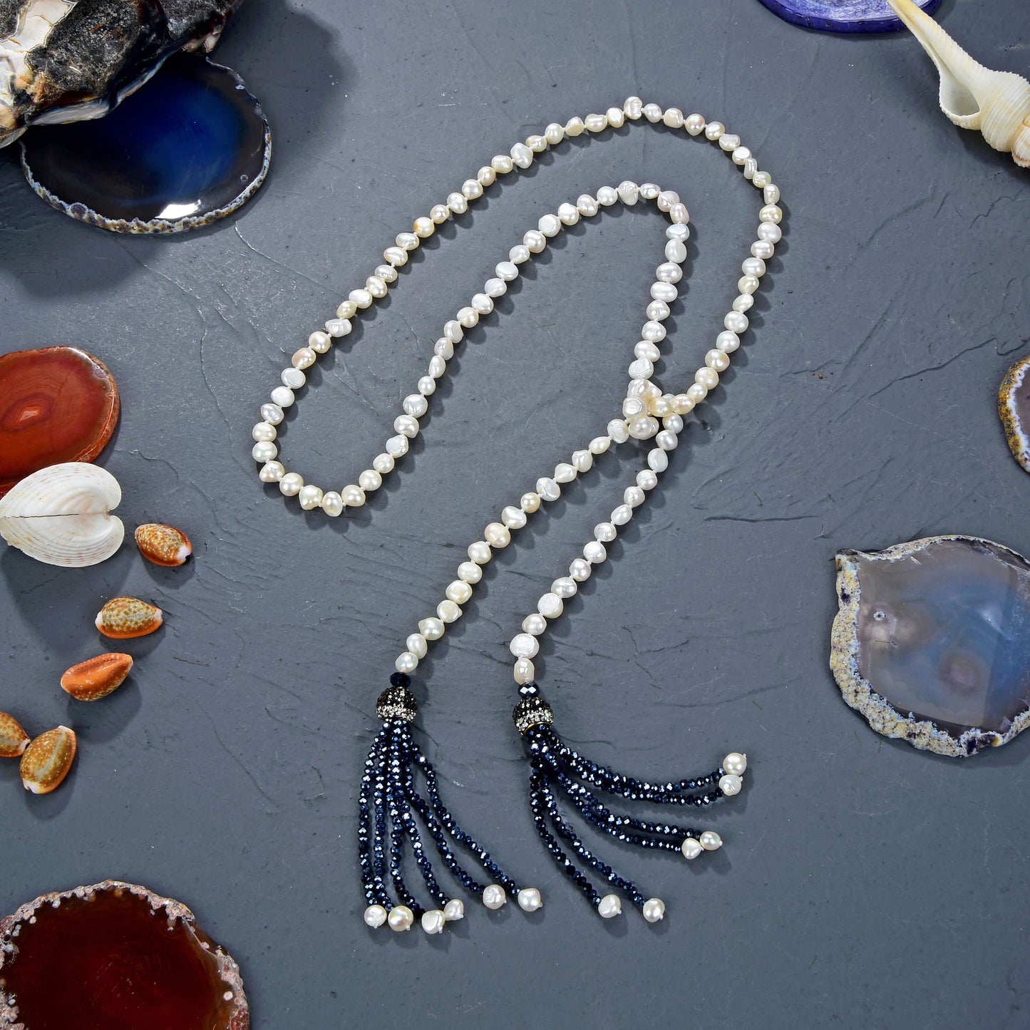 White & midnight blue -