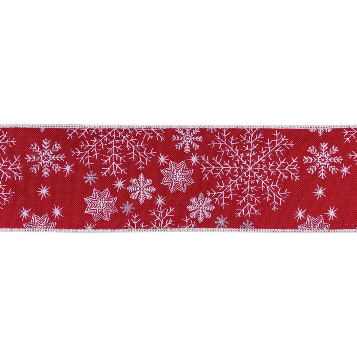 Melrose International Festive Snowflake Ribbon 4" x 5 yds.