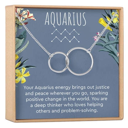 Aquarius Zodiac Gift Necklace