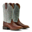 Peanut/Worn Denim with Brown