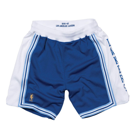 Mitchell & Ness Men's NBA Authentic Shorts Los Angeles Lakers Alternate 1996-97