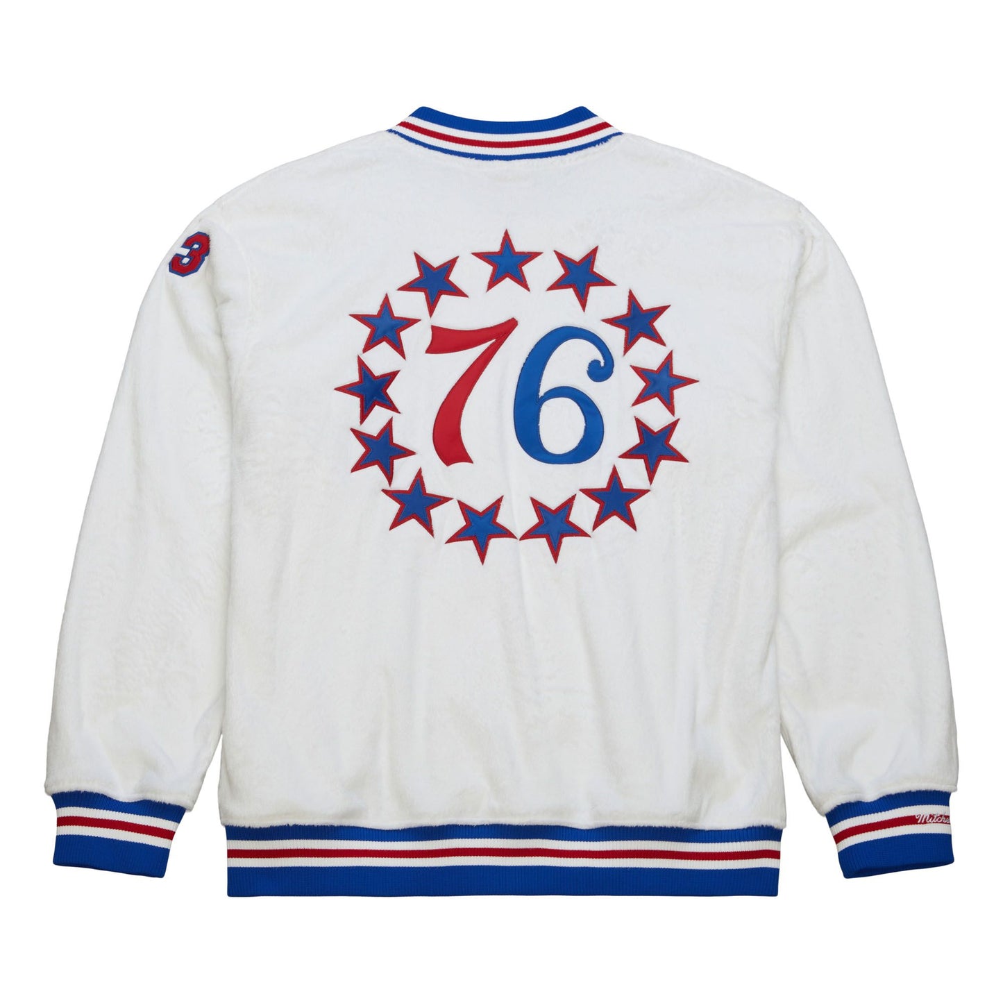 Mitchell & Ness Men's NBA Shooting Shirt 76Ers 1966 Wilt Chamberlain Jackets