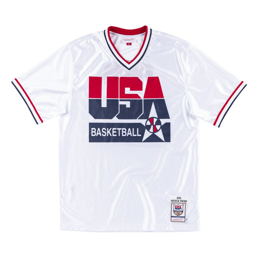Mitchell & Ness Men's NBA Authentic Shooting Shirt Team Usa 1992 Patrick Ewing Shooting Shirt