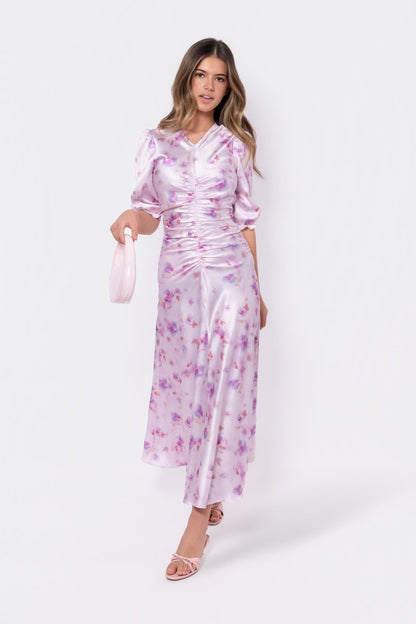 Audrey Dress Short Sleeve (Pink/Purple)
