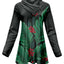 Black & Green Palm Leaf Holiday Print