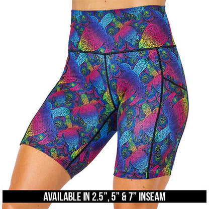 Constantly Varied Gear Shorts - Rainbow Turtle