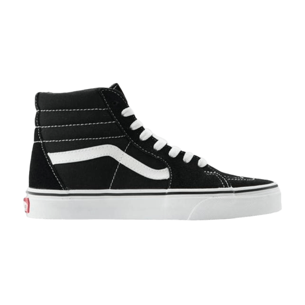 Vans Little Kids' Sk8-Hi Sneakers — Black/True White Canvas High-Top