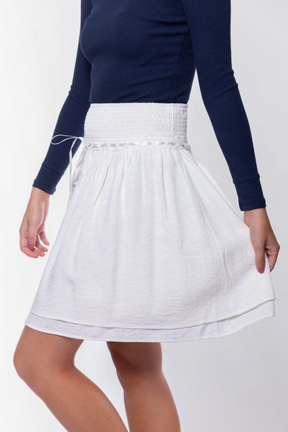 Avery Skirt 20" (Off White)