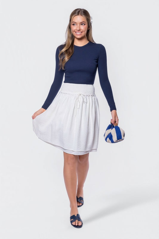 Avery Skirt 23" (Off White)