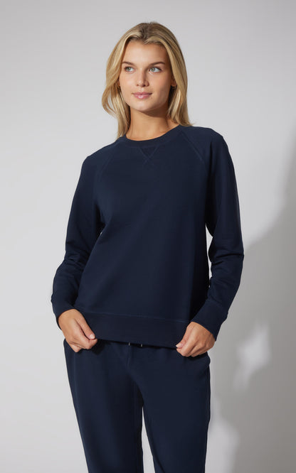 Terry Everyday Raglan Pullover Sweatshirt