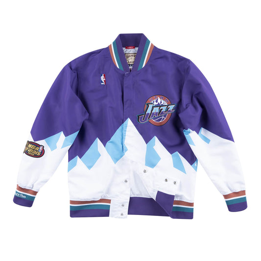 Men's Mitchell & Ness NBA Authentic Warm Up Jacket - Utah Jazz 1997