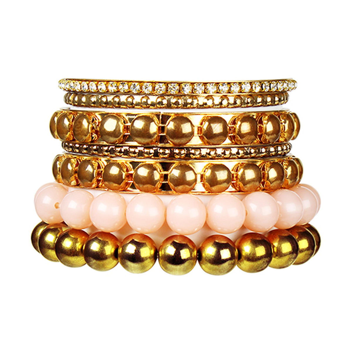 Fresh Fab Finds 7-Piece Retro Burnished Gold Inlaid 