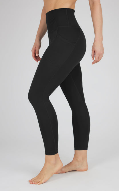 Lux Elastic Free High Waist Side Pocket 7/8 Ankle