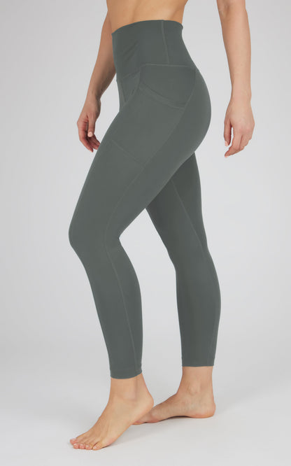 Lux Elastic Free High Waist Side Pocket 7/8 Ankle