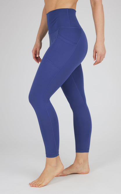 Lux Elastic Free High Waist Side Pocket 7/8 Ankle