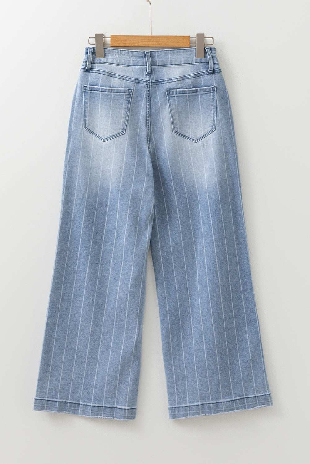 Threaded Pear Sofia Pinstripe Wide Leg Jeans