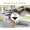 Casafoyer 12 Pcs Non Slip Rug Gripper/Rug Tape for Hardwood Floors – Stops Sliding & Curling – Double Sided Carpet Tape, Triangular Rug Pads – Floor Safe & Reusable Rug Anchors