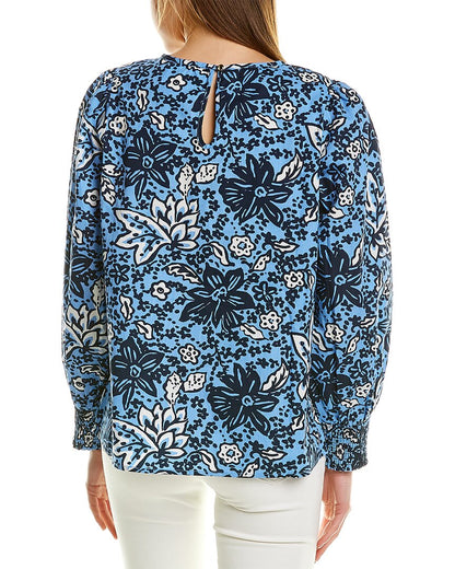 BLFLO-BLUE FLORAL PRINT-
