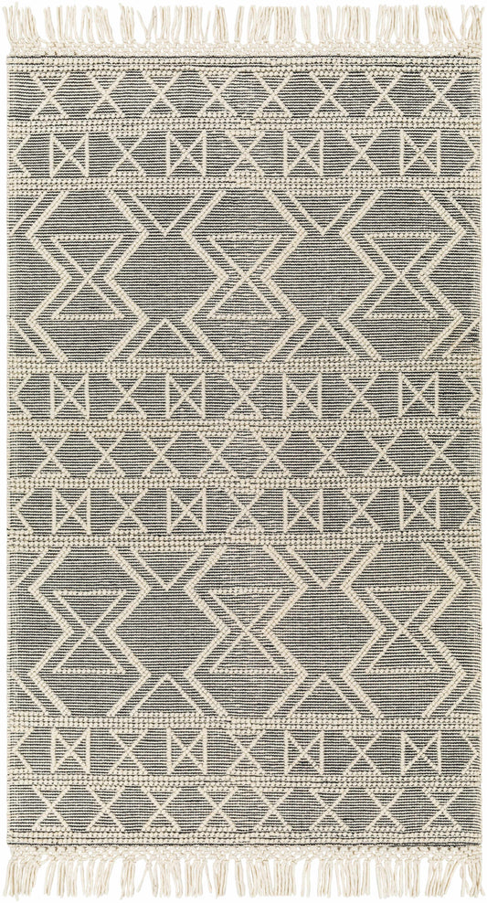 Aziel Wool Rug with Tassels - Clearance