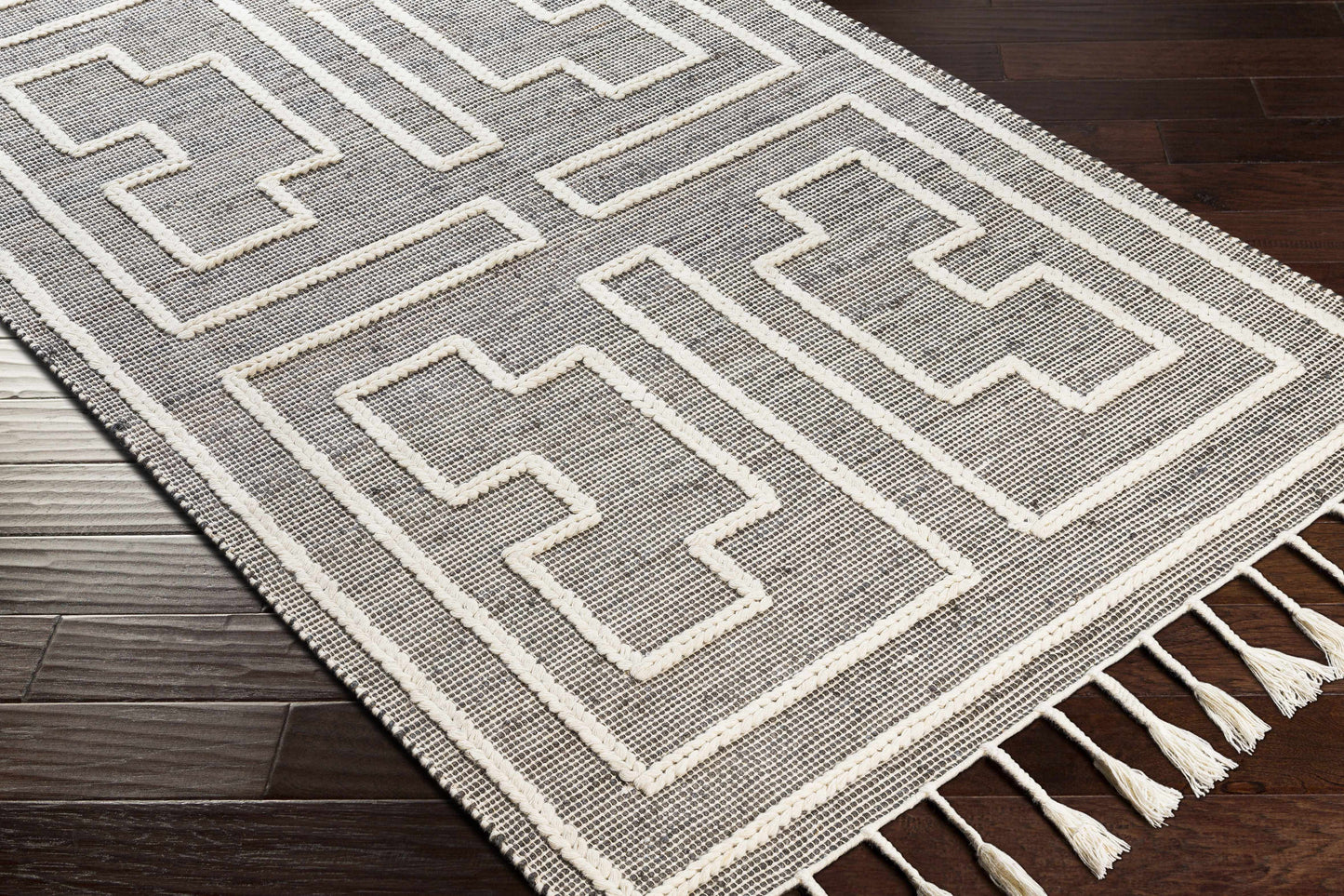 Azra Tasseled Jute&Wool Rug - Clearance