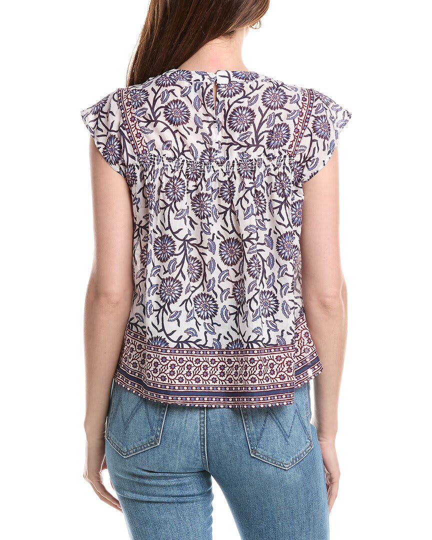 NAVY/MAROON BORDER FLORAL PRIN-