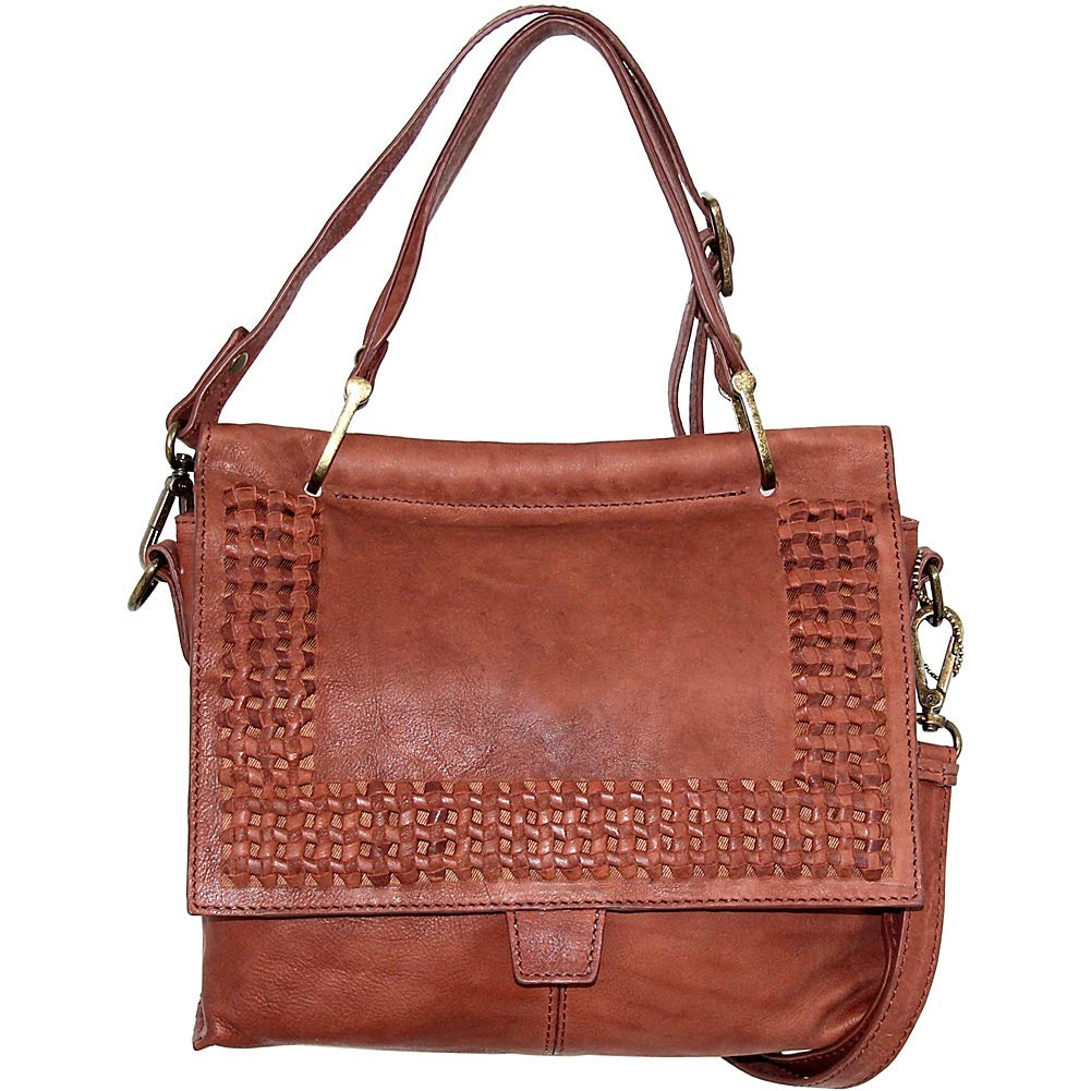 Nino Bossi Alexis Leather Satchel - Chestnut