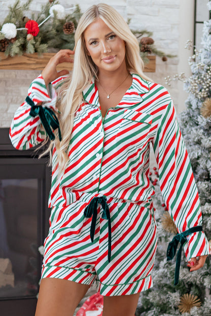 Threaded Pear Tavy Christmas 2pcs Pajama Set