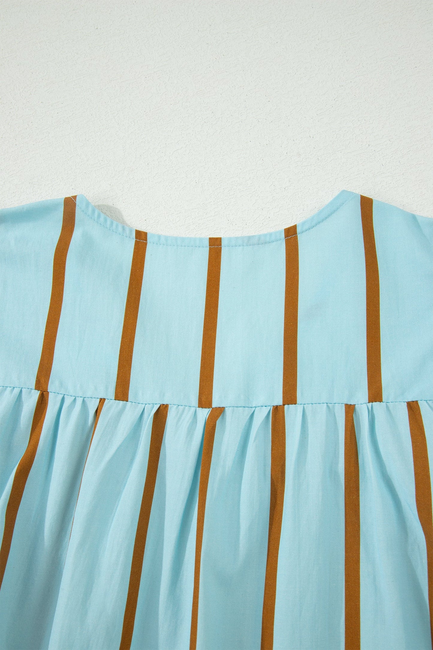 Threaded Pear Malaysia Ruffled Short Sleeve Blouse