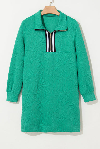 Threaded Pear Amayah Zipper Shift Mini Dress