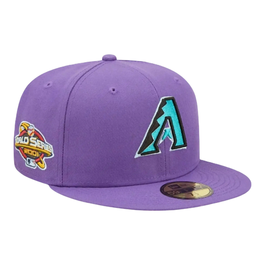 New Era Cloud Under 59Fifty Arizona Diamondbacks Men Fitted Hat Purple