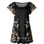 Black & Gold Floral Border