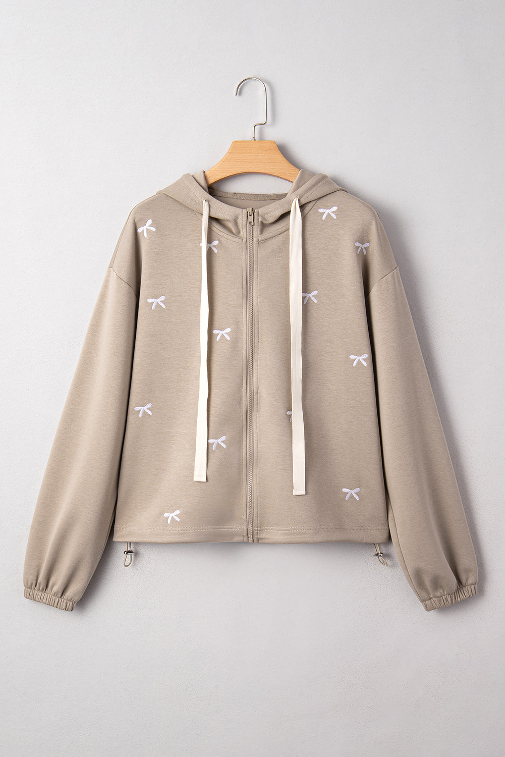 Threaded Pear Rayna Embroidered Zip Up Jacket