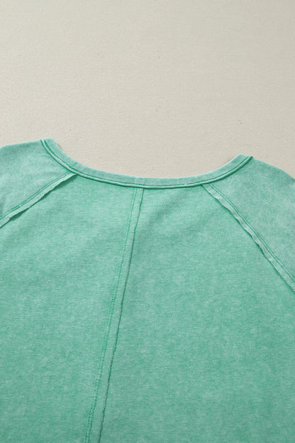 Threaded Pear Julie Mineral Wash T Shirt