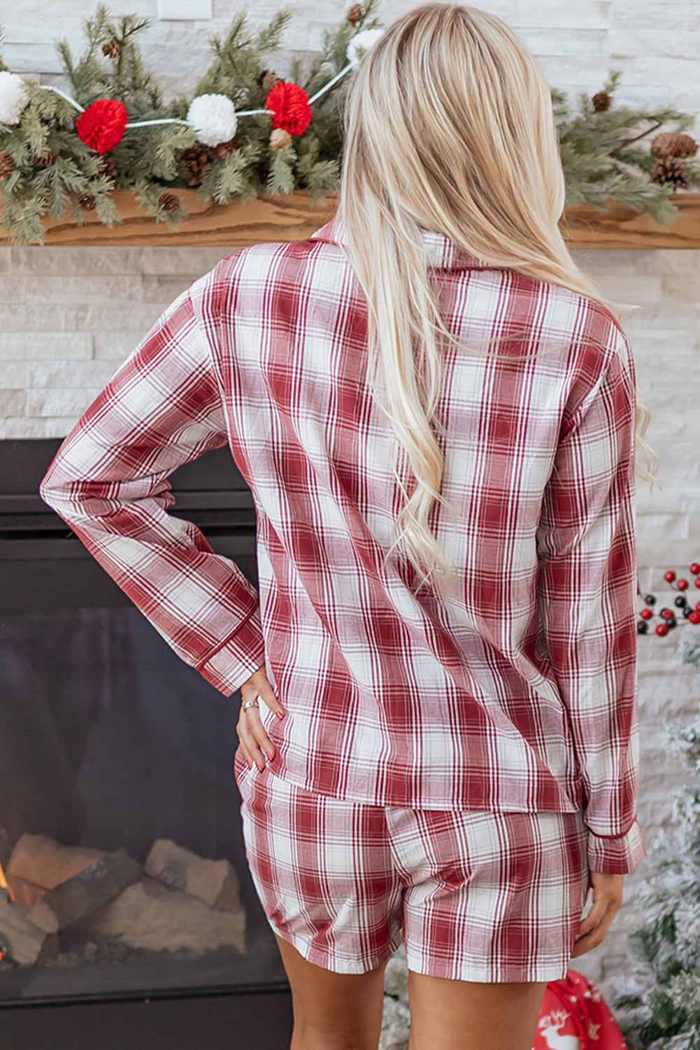 Threaded Pear Holly 2pcs Lounge Set Long Sleeve Top