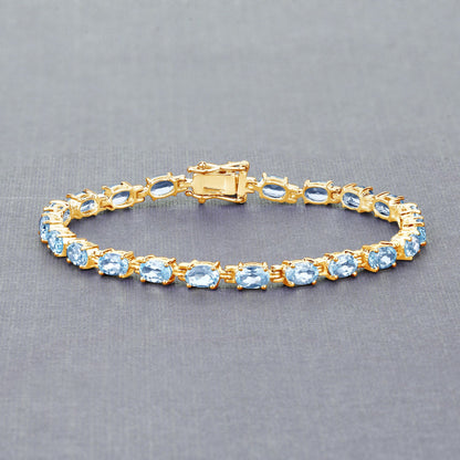 Silver Blue Topaz Bracelet