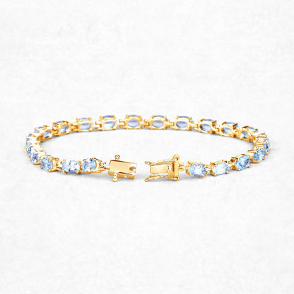 Silver Blue Topaz Bracelet