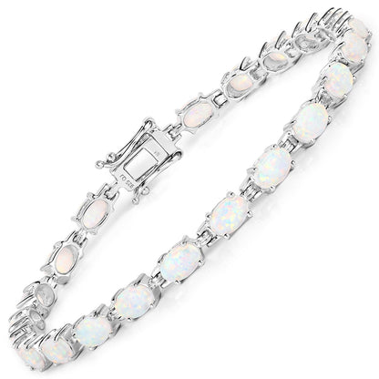 Genuine Opal Tennis Bracelet